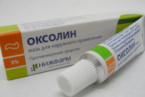 применение оксолиновой мази